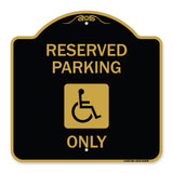 With NY Compliance Reserved Parking Only (With Access Icon)