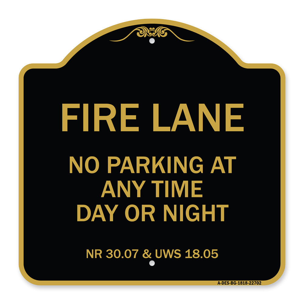 Wisconsin Fire Lane No Parking at Anytime Day or Night