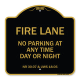 Wisconsin Fire Lane No Parking at Anytime Day or Night