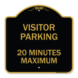 Visitor Parking Sign Visitor Parking 20 Minutes Maximum