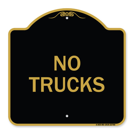 Truck Sign No Trucks