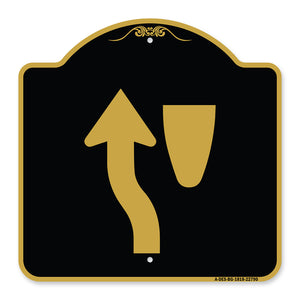 Traffic Sign Keep Left Symbol