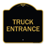 Traffic Entrance Sign Truck Entrance