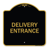 Traffic Entrance Sign Delivery Entrance