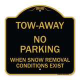 Tow-Away No Parking When Snow Removal Conditions Exist