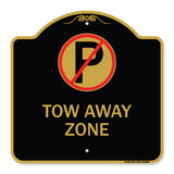 Tow Away Zone (No Parking Symbol)