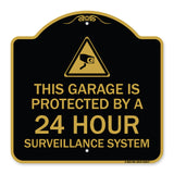 This Garage Is Protected by A 24 Hour Surveillance System