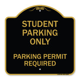 Student Parking Only Parking Permit Required
