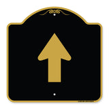 Straight Thru Sign - Straight Thru (Symbol) Sign