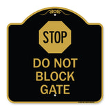 Stop Do Not Block Gate