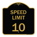 Speed Reduction Sign Speed Limit 10 Mph