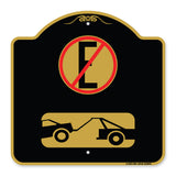 Spanish Parking Control Sign No Estacionar (No Parking) (With Symbol)