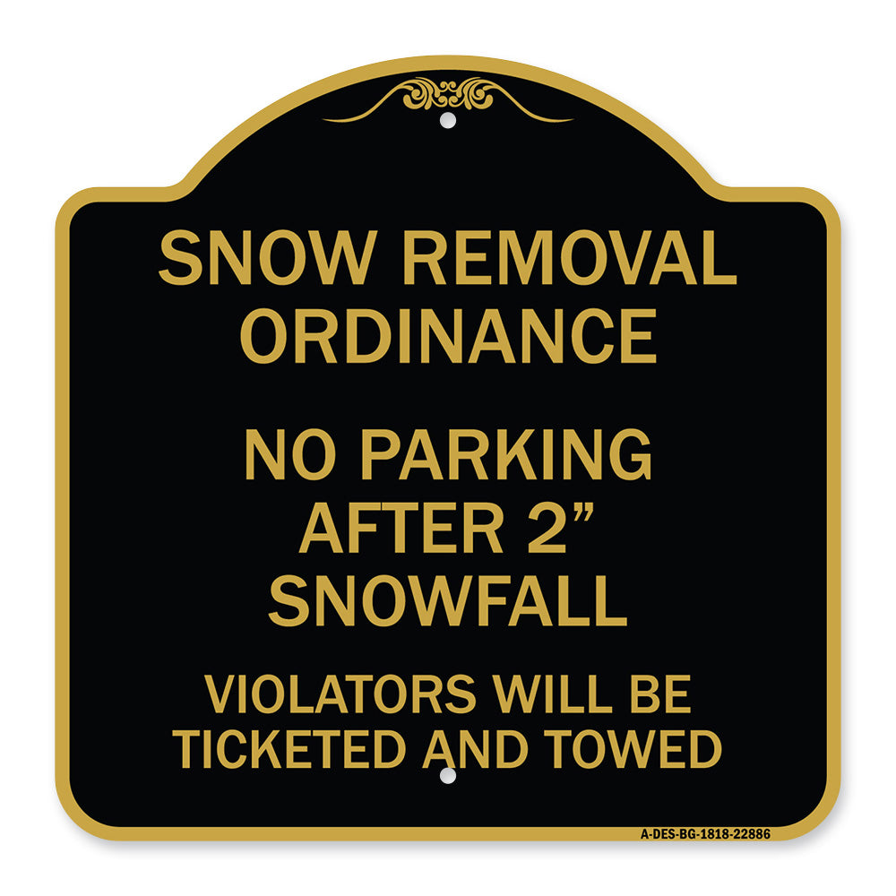 Snow Removal Ordinance - No Parking After 2 Snowfall