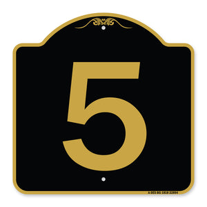 Sign with Number 5