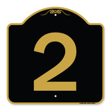 Sign with Number 2