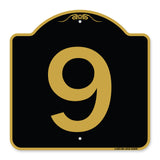 Sign with Number '9