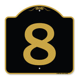 Sign with Number '8