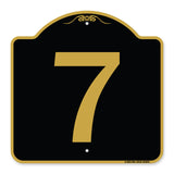 Sign with Number '7