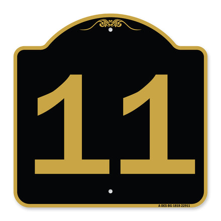 Sign with Number '11