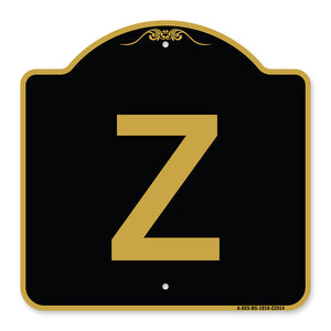 Sign with Letter Z