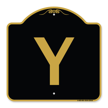 Sign with Letter Y