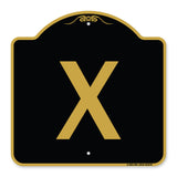 Sign with Letter X