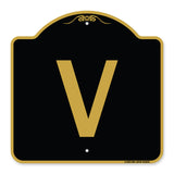 Sign with Letter V
