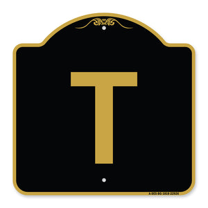 Sign with Letter T