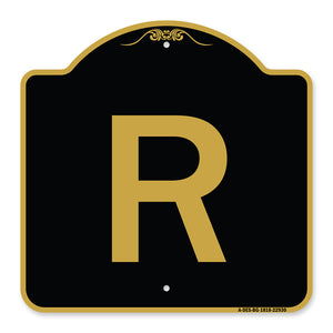 Sign with Letter R