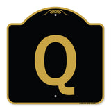 Sign with Letter Q