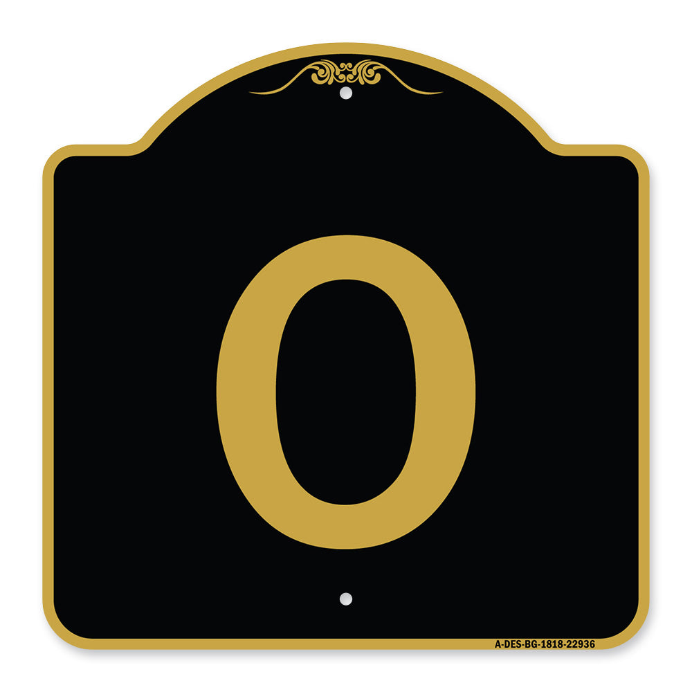 Sign with Letter O