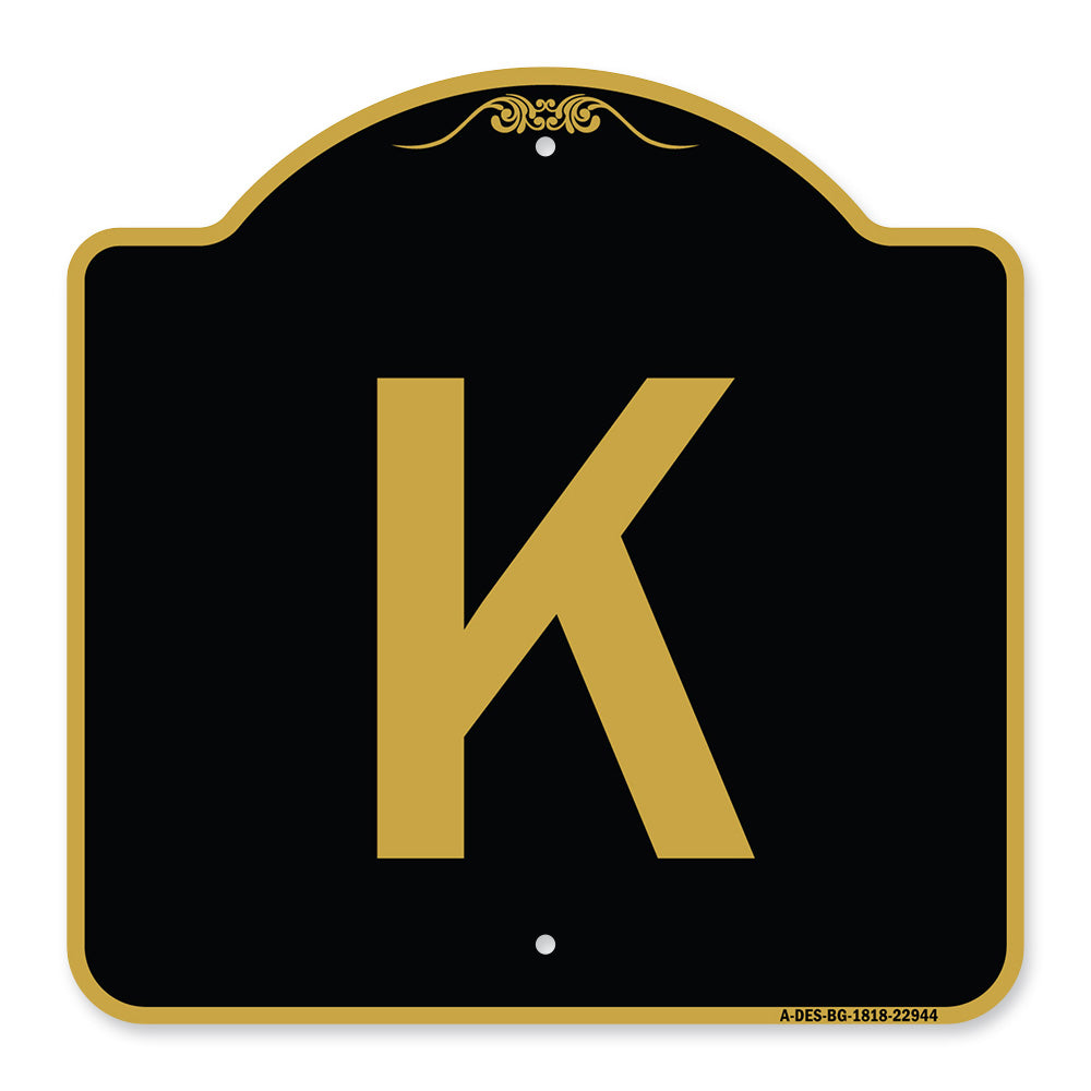 Sign with Letter K