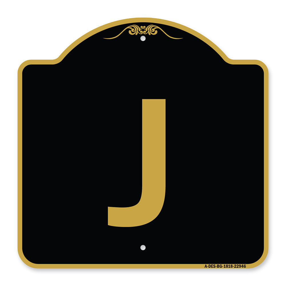 Sign with Letter J