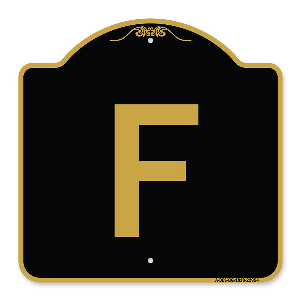 Sign with Letter F