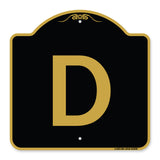 Sign with Letter D
