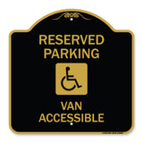 Reserved Parking Van Accessible with Symbol