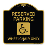Reserved Parking Wheelchair Only (With Graphic)
