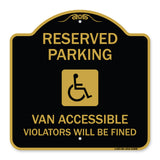 Reserved Parking Van Accessible Violators Will Be Fined (With Graphic)