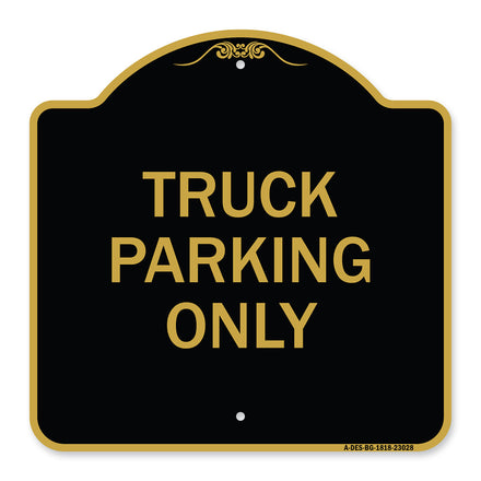 Reserved Parking Sign Truck Parking Only