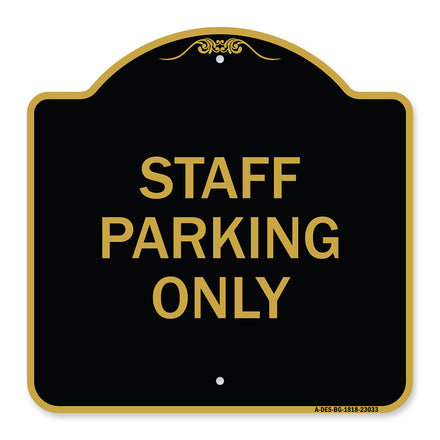 Reserved Parking Sign Staff Parking Only