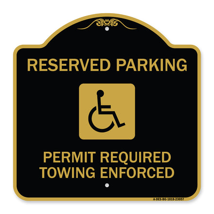 Reserved Parking Permit Required Towing Enforced (With Graphic)