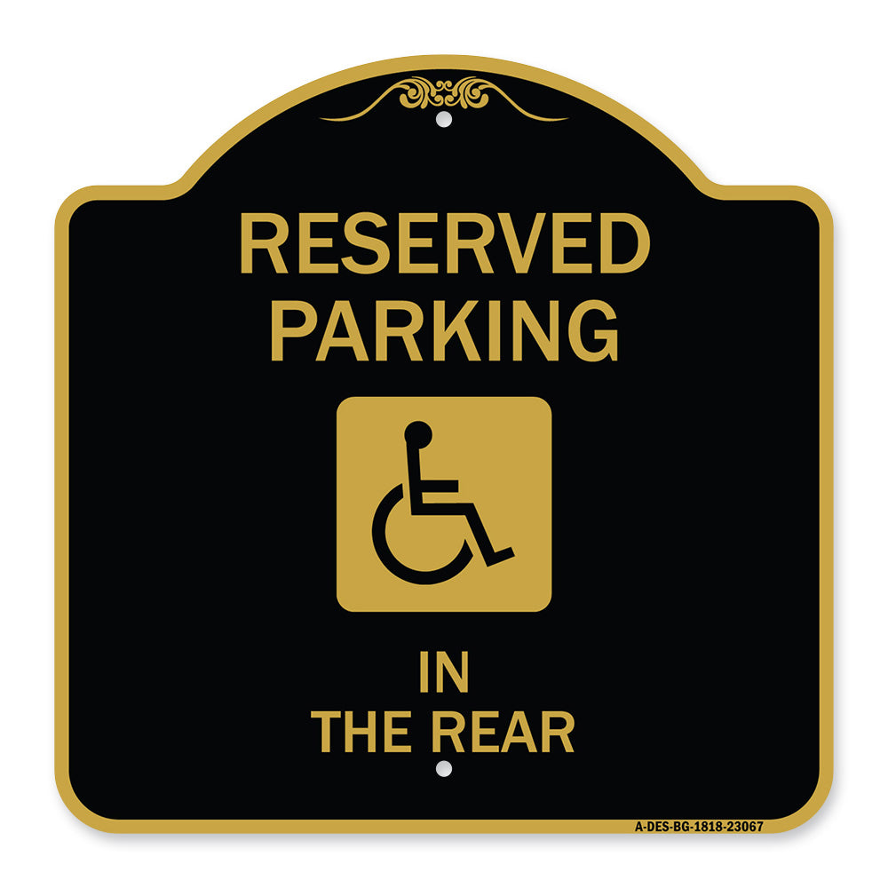 Reserved Parking in the Rear (With Graphic)