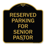 Reserved Parking for Senior Pastor