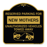Reserved Parking for New Mothers Unauthorized Vehicles Towed Away (With Tow Away Graphic)