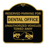 Reserved Parking for Dental Office Unauthorized Vehicles Towed Away (With Car Tow Graphic)