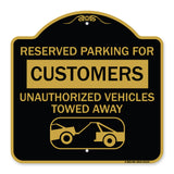 Reserved Parking for Customers Unauthorized Vehicles Towed Away