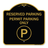 Reserved Parking - Permit Parking Only with Symbol