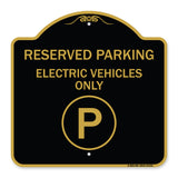 Reserved Parking - Electric Vehicles Only (With Parking Symbol)