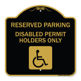 Reserved Parking - Disabled Permit Holders Only (With Updated Access Symbol)