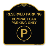 Reserved Parking - Compact Car Parking Only (With Parking Symbol)